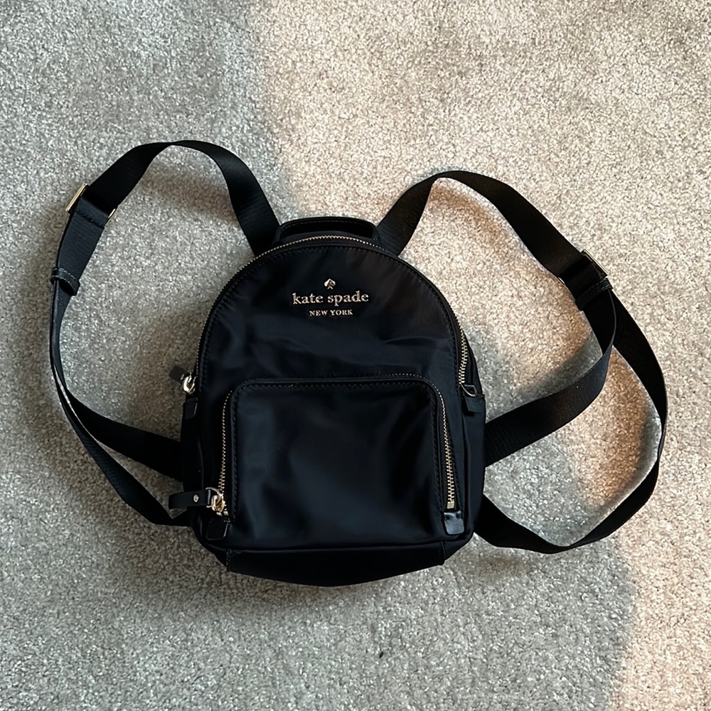 Kate Spade black small backpack